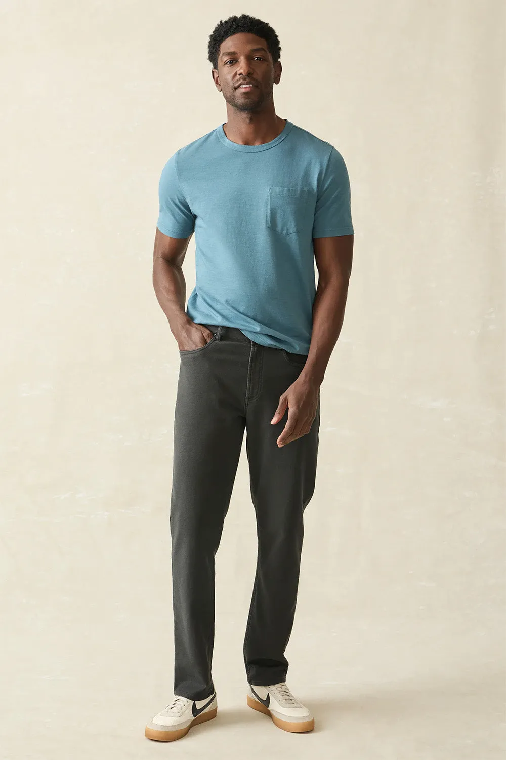 SUNWASHED POCKET TEE Teal Harbor sold by REVOLVR Menswear product image thumbnail 4