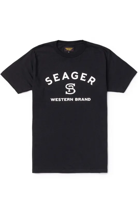 BRANDED TEE Black sold by REVOLVR Menswear