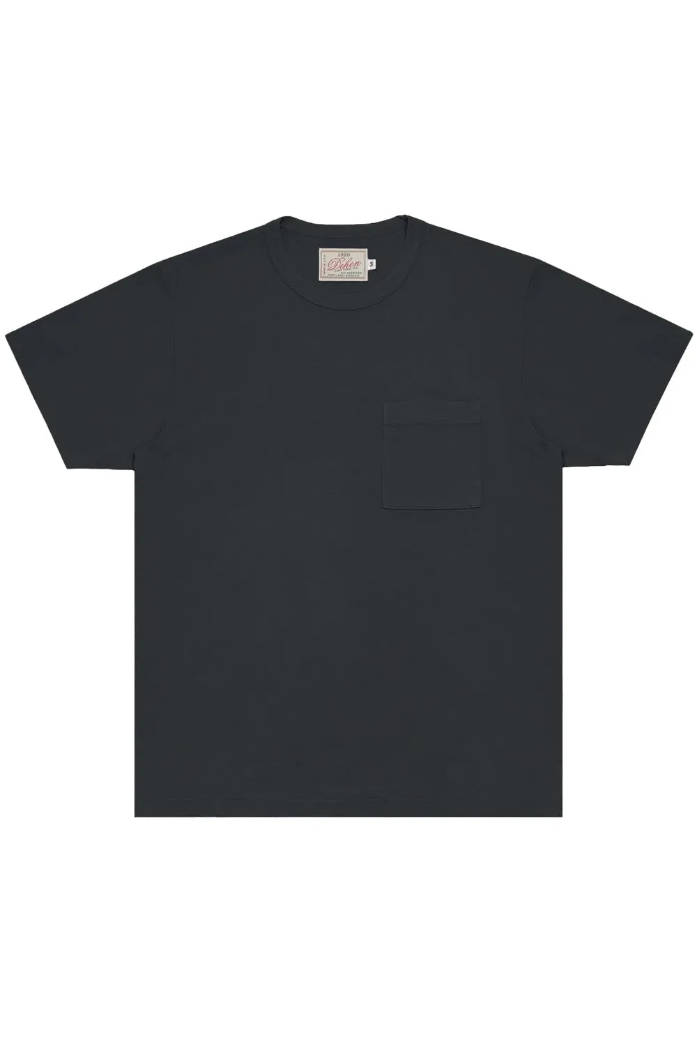 HEAVY DUTY POCKET TEE Dark Charcoal sold by REVOLVR Menswear
