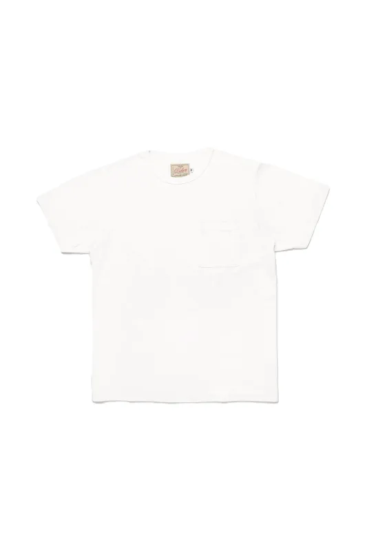 HEAVY DUTY POCKET TEE White sold by REVOLVR Menswear