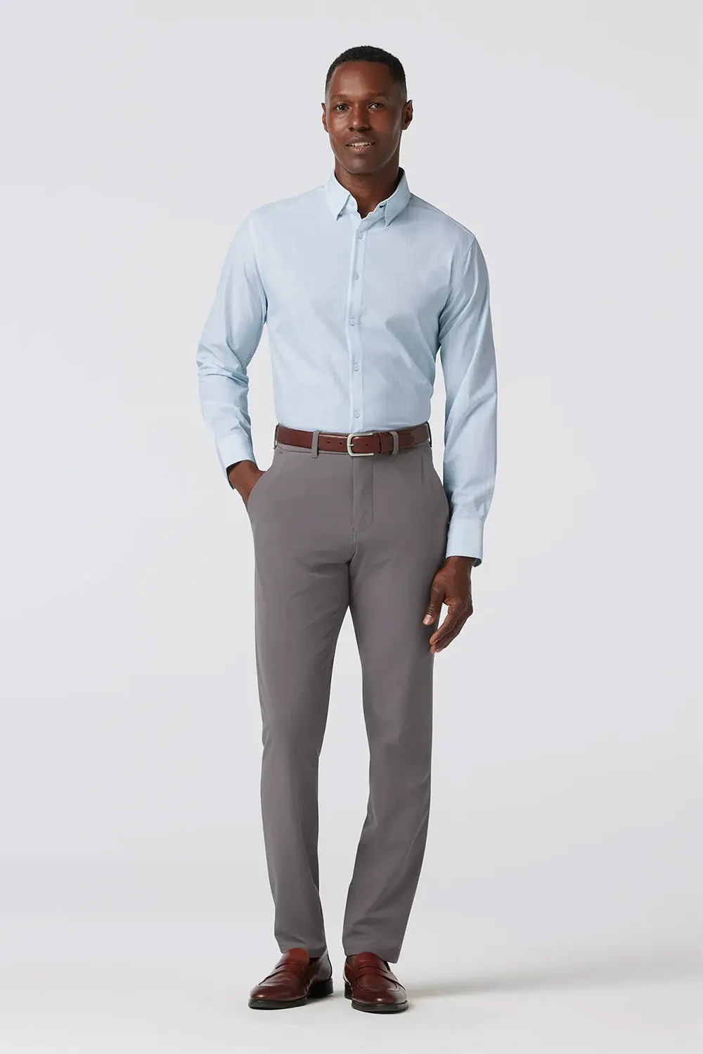 LEEWARD LS Sky Herringbone sold by REVOLVR Menswear product image thumbnail 2