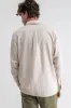 CLASSIC LINEN LS SHIRT Sand sold by REVOLVR Menswear