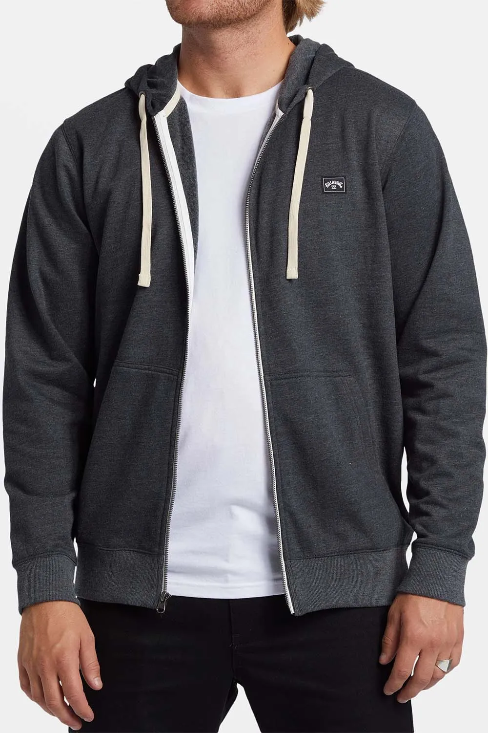 ALL DAY ZIP UP Black Heather sold by REVOLVR Menswear product image thumbnail 2
