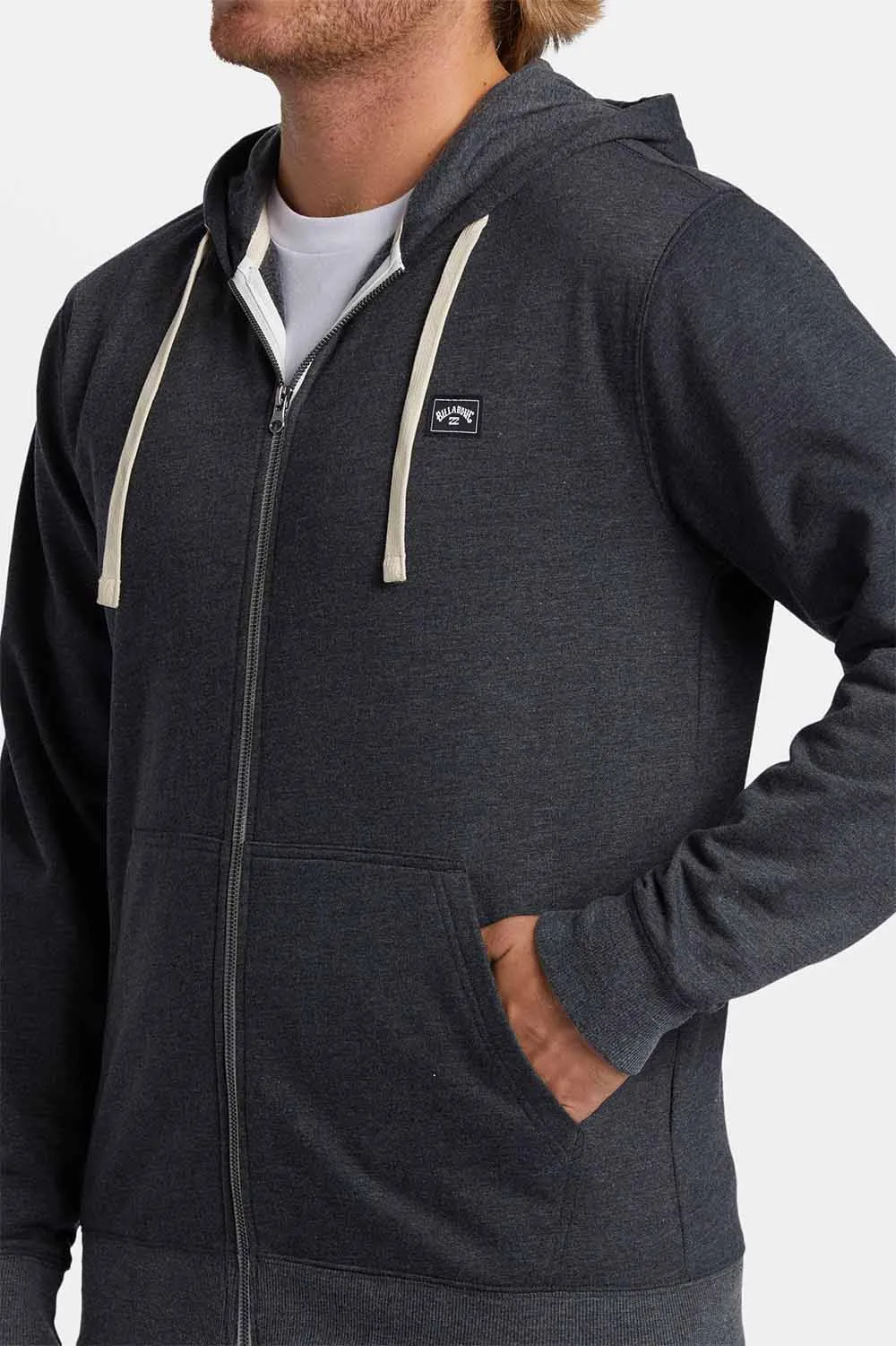 ALL DAY ZIP UP Black Heather sold by REVOLVR Menswear product image thumbnail 5