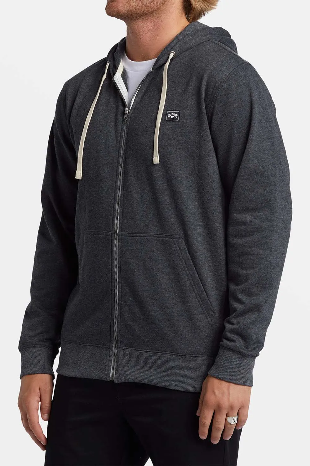 ALL DAY ZIP UP Black Heather sold by REVOLVR Menswear product image thumbnail 3