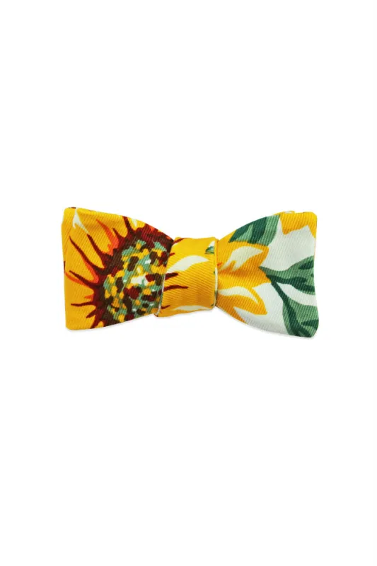 THE LAILA SUNFLOWER BOW TIE Floral Print sold by REVOLVR Menswear