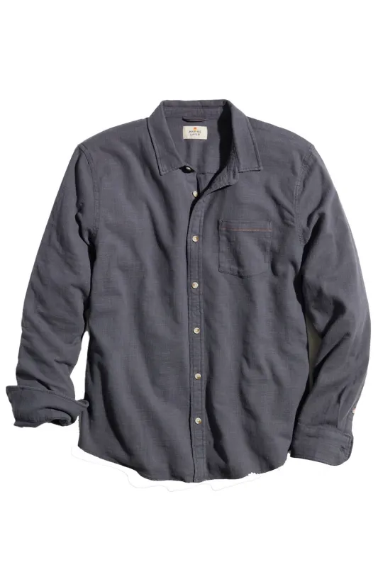 STRETCH SELVAGE SHIRT India Ink sold by REVOLVR Menswear