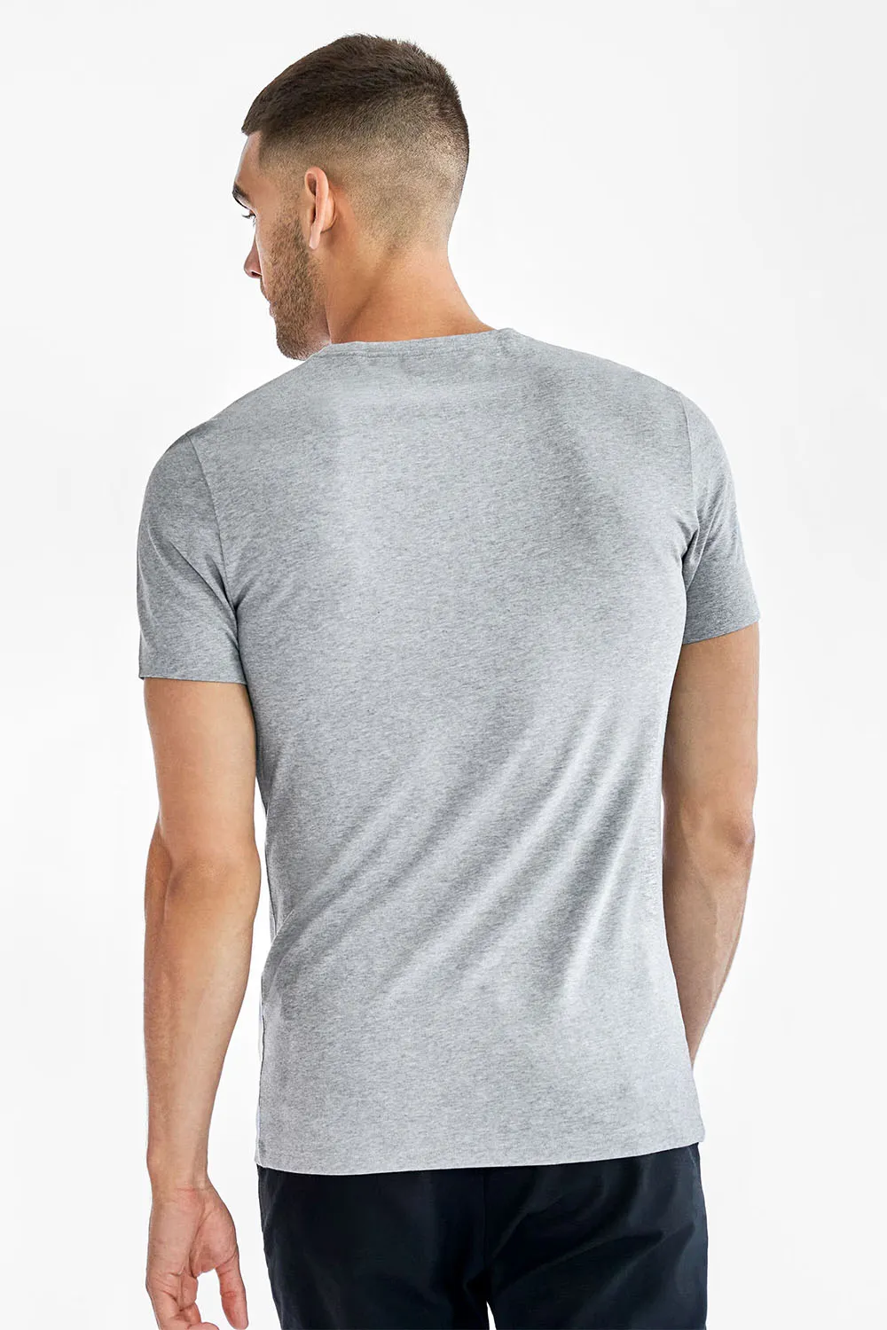 BASIC V-NECK Grey sold by REVOLVR Menswear product image thumbnail 4
