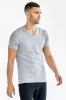 BASIC V-NECK Grey sold by REVOLVR Menswear
