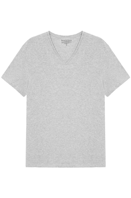 BASIC V-NECK Grey sold by REVOLVR Menswear