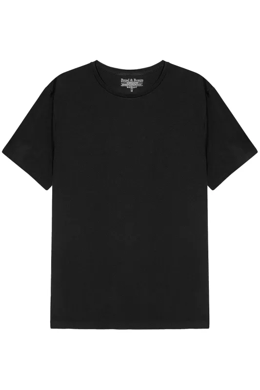 BASIC CREW NECK Black sold by REVOLVR Menswear