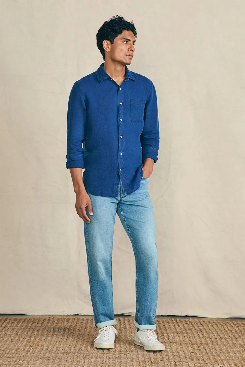 LAGUNA LINEN LS SHIRT Arroyo Wash sold by REVOLVR Menswear product image thumbnail 3