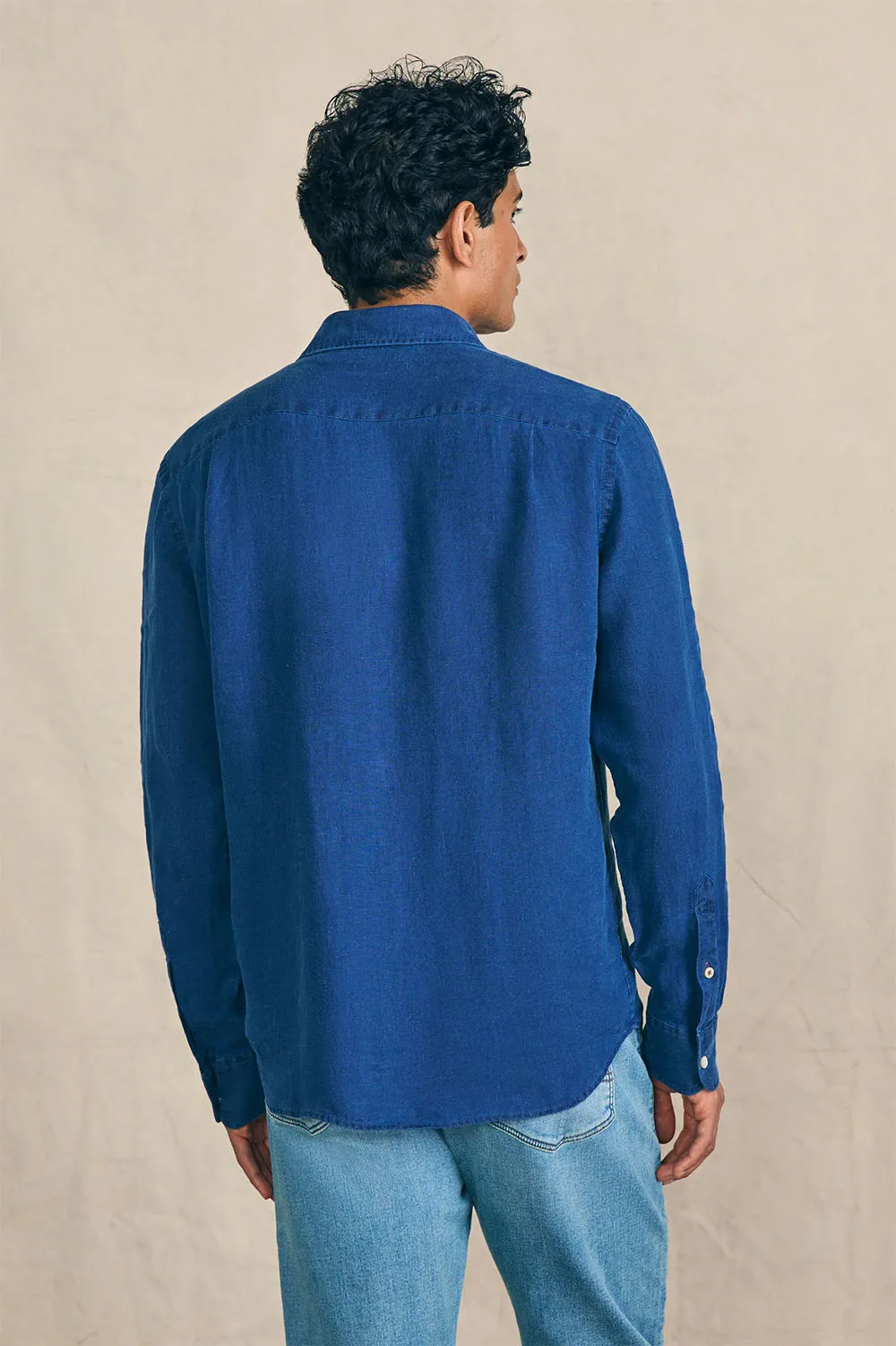 LAGUNA LINEN LS SHIRT Arroyo Wash sold by REVOLVR Menswear product image thumbnail 2