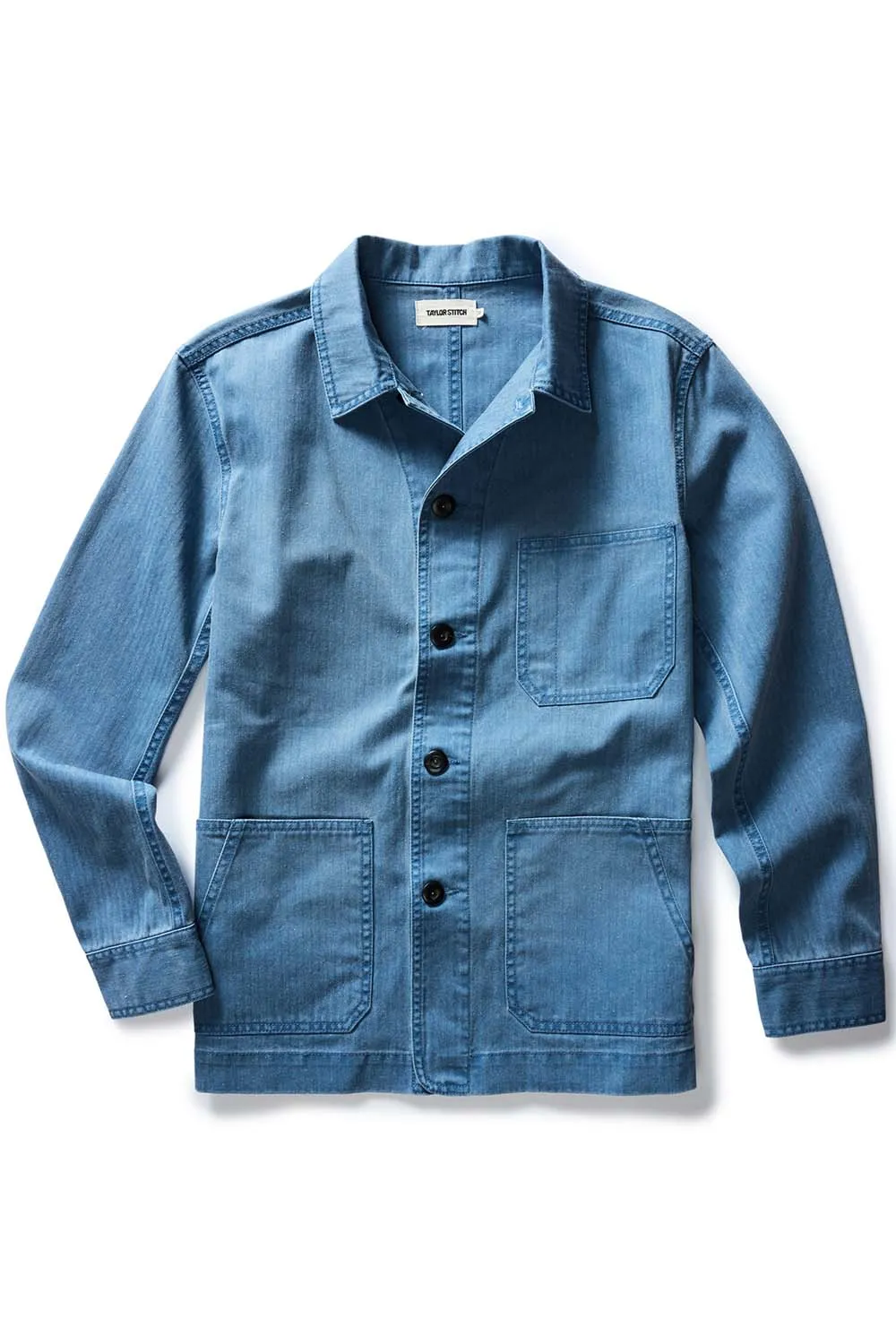 OJAI JACKET French Blue Herringbone sold by REVOLVR Menswear
