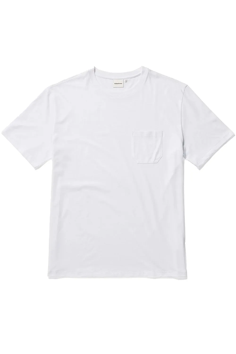 PIMA POCKET TEE White sold by REVOLVR Menswear