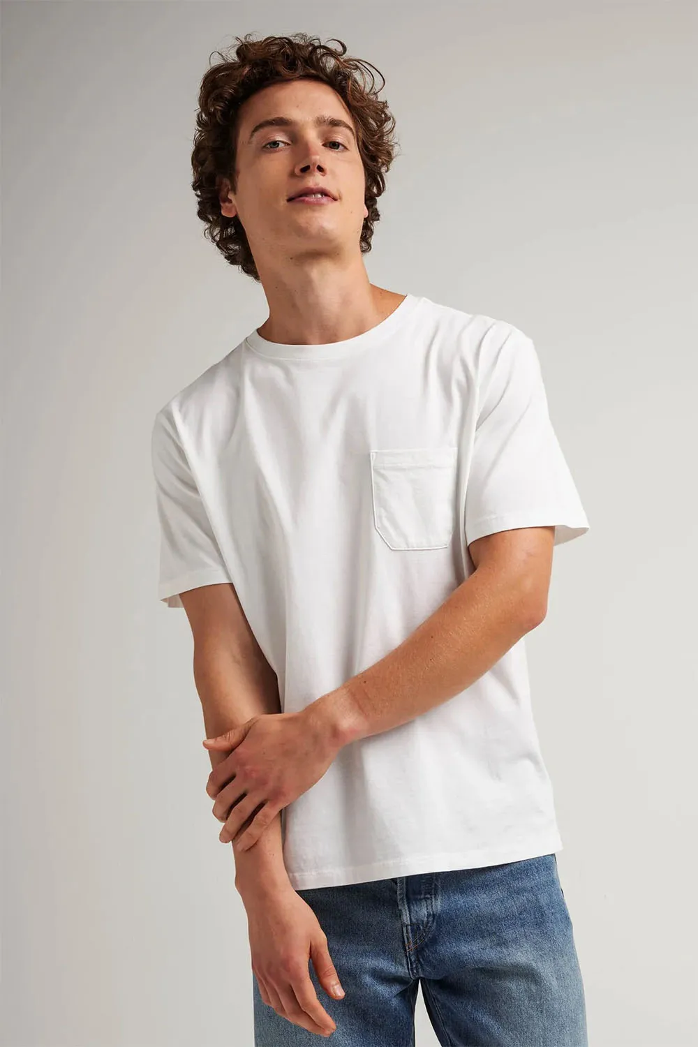PIMA POCKET TEE White sold by REVOLVR Menswear product image thumbnail 2