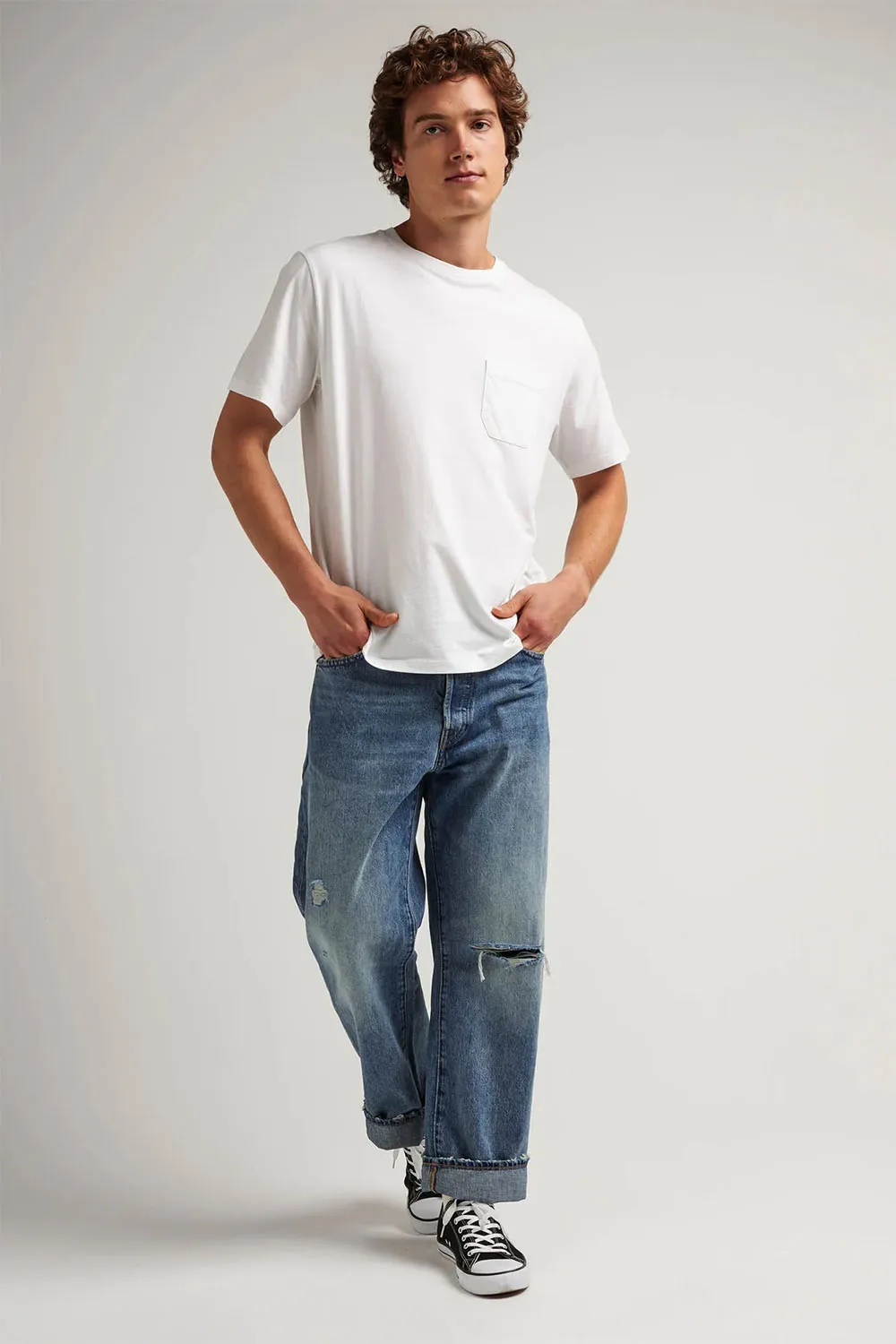 PIMA POCKET TEE White sold by REVOLVR Menswear product image thumbnail 4