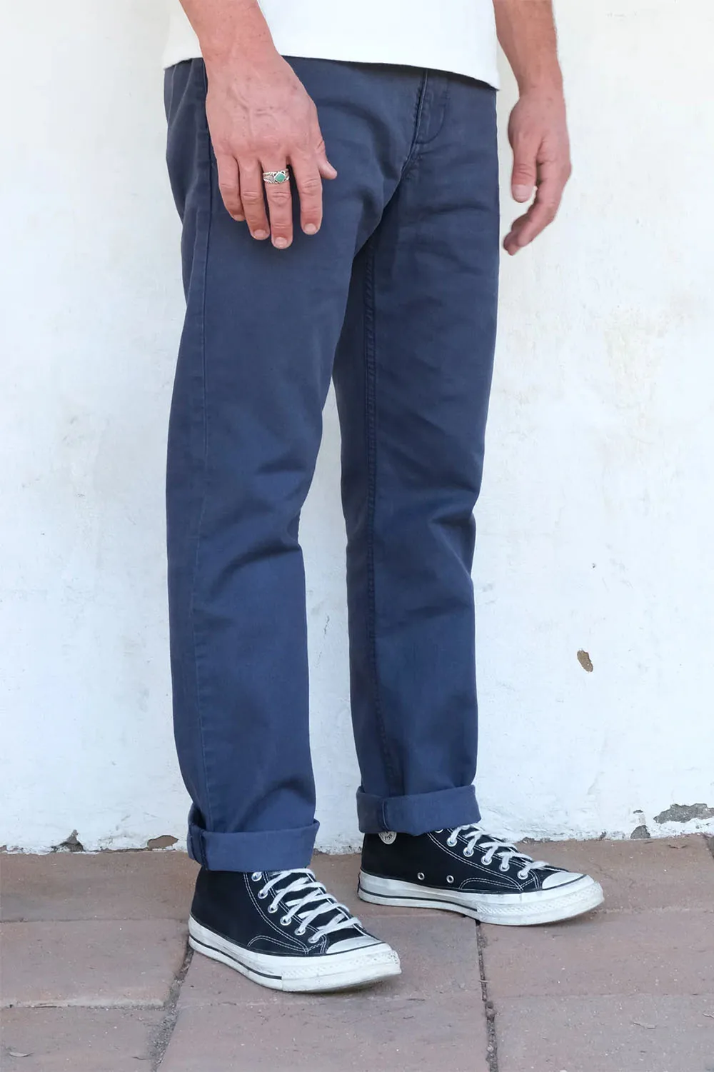 FREENOTE WORKERS CHINO SLIM FIT - NAVY sold by REVOLVR Menswear product image thumbnail 3