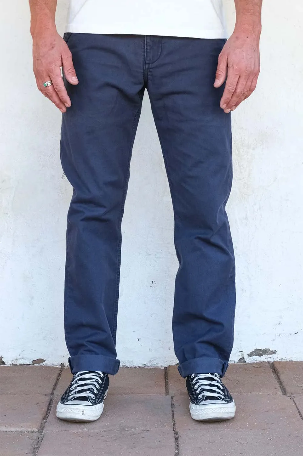 FREENOTE WORKERS CHINO SLIM FIT - NAVY sold by REVOLVR Menswear product image thumbnail 2