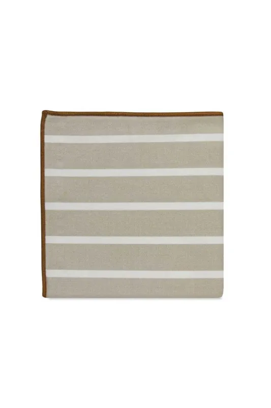 THE FOSTER POCKET SQUARE Stripe sold by REVOLVR Menswear