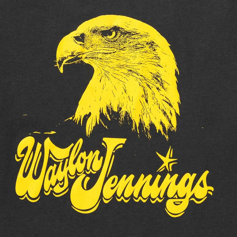 SEAGER x WAYLON JENNINGS EAGLE TEE Vintage Black sold by REVOLVR Menswear product image thumbnail 3