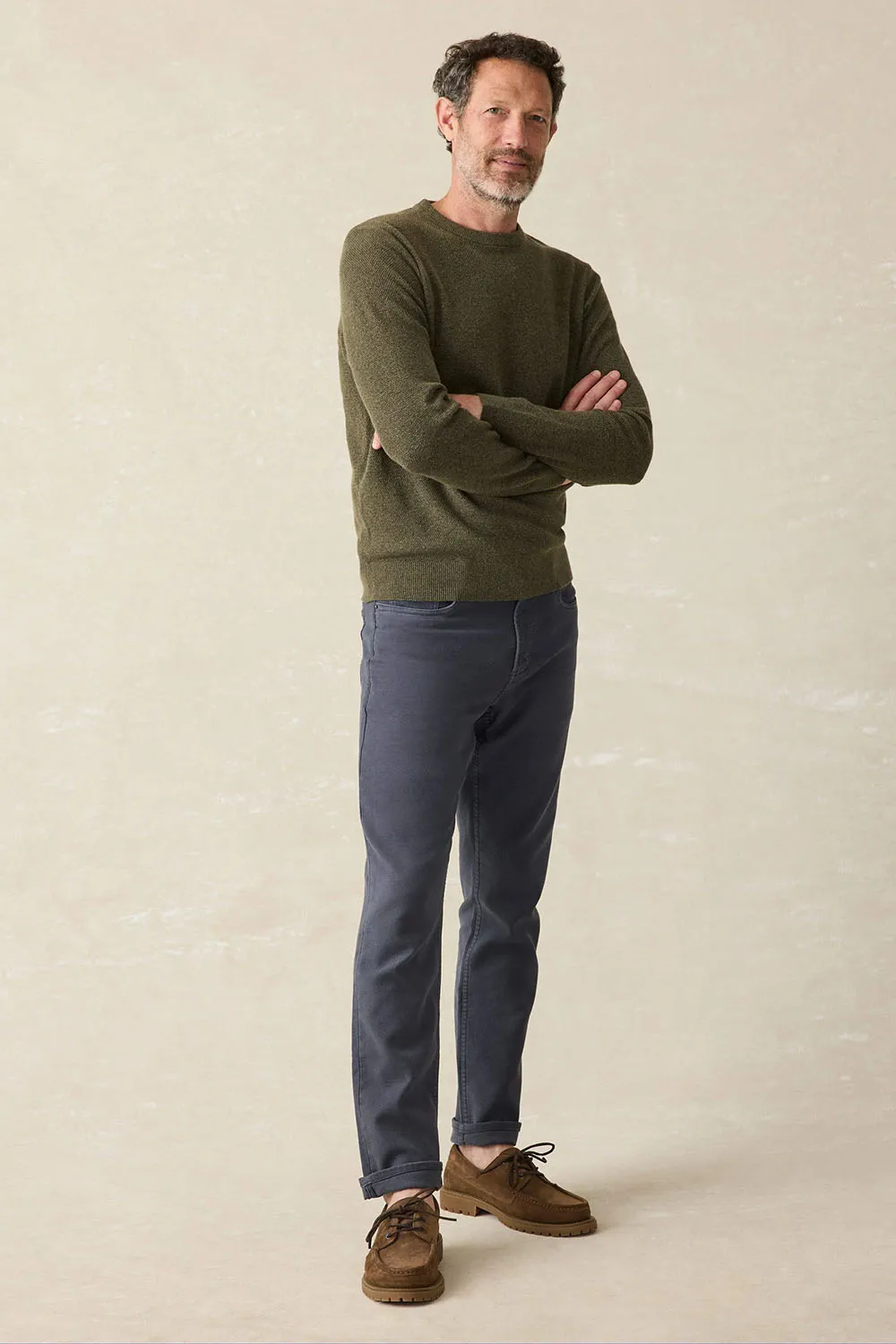 STRETCH TERRY 5 POCKET Navy sold by REVOLVR Menswear product image thumbnail 2