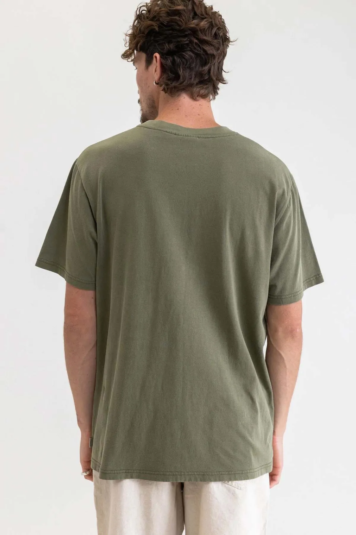 CLASSIC VINTAGE TEE Olive sold by REVOLVR Menswear product image thumbnail 3