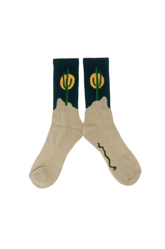 SUNSET CACTUS SOCKS sold by REVOLVR Menswear