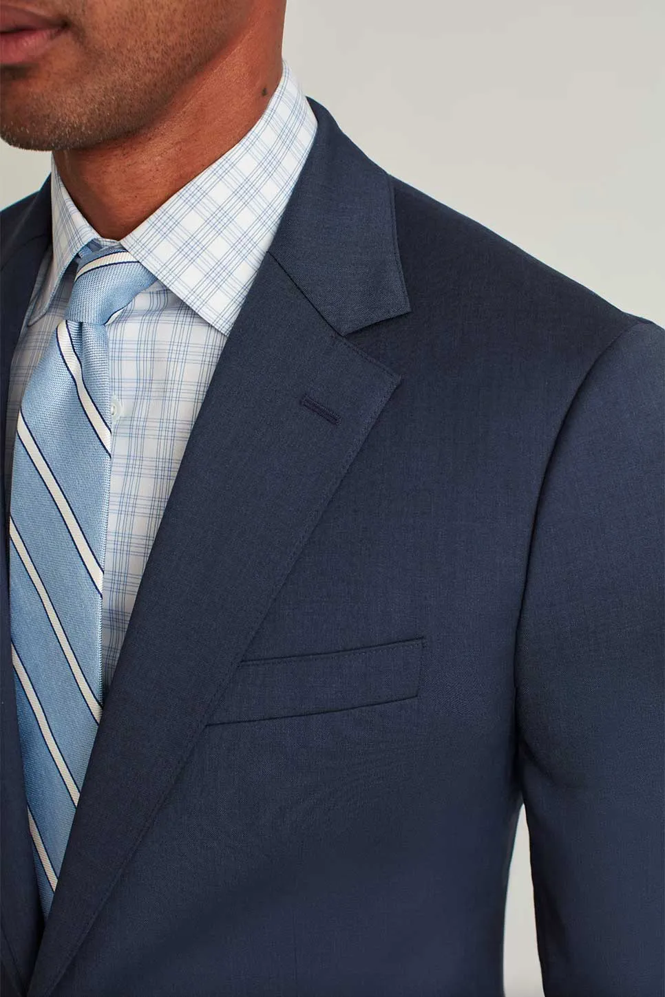 JETSETTER WOOL BLAZER Slim Lt Navy sold by REVOLVR Menswear product image thumbnail 5