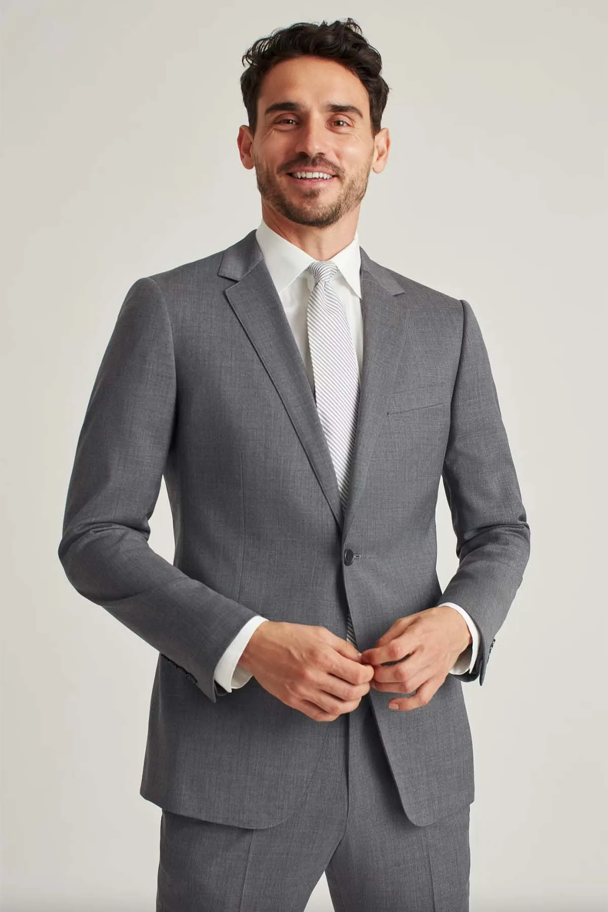 JETSETTER WOOL BLAZER Slim Grey sold by REVOLVR Menswear product image thumbnail 2