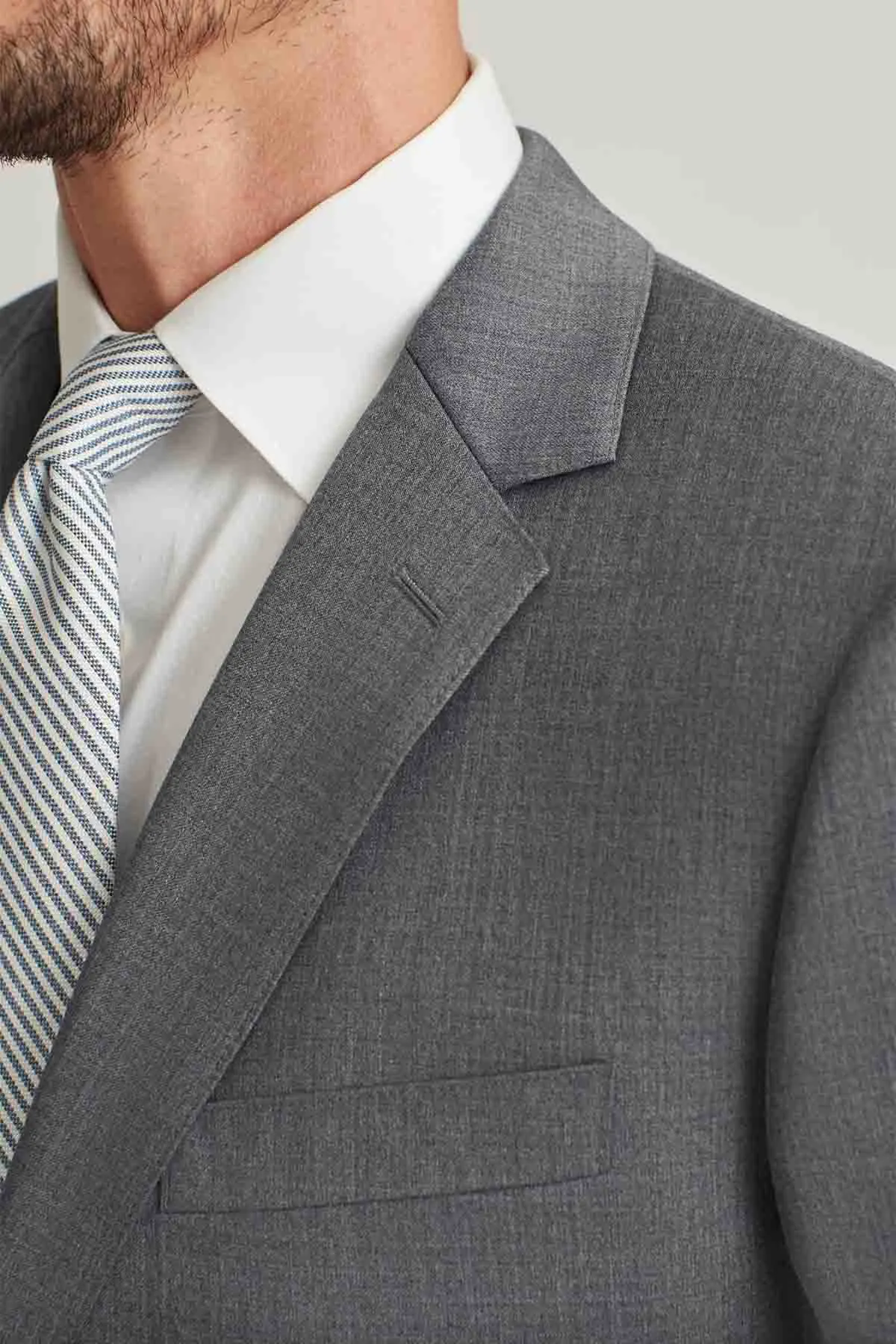 JETSETTER WOOL BLAZER Slim Grey sold by REVOLVR Menswear product image thumbnail 5