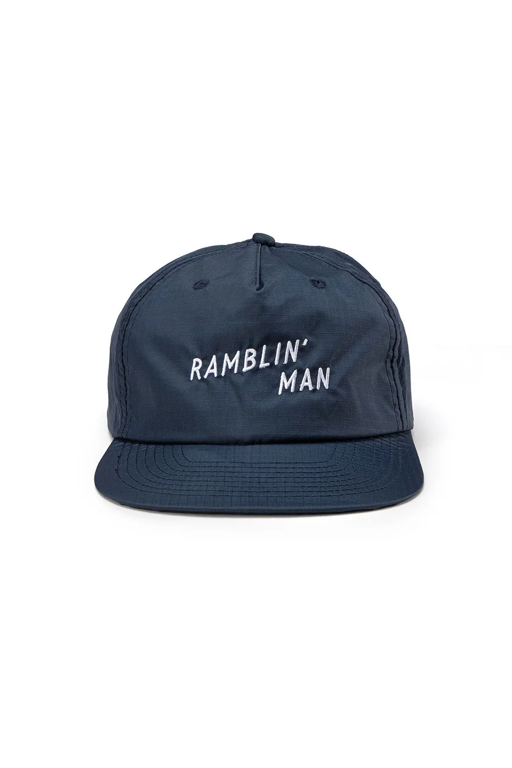 RAMBLIN MAN RIPSTOP NYLON SNAPBACK Navy sold by REVOLVR Menswear product image thumbnail 2