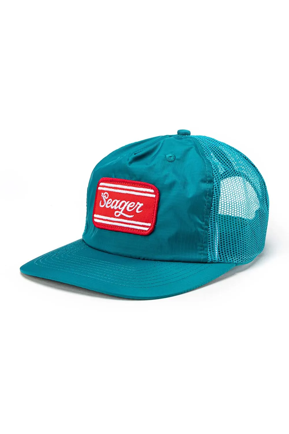 WHITEWATER NYLON MESH SNAPBACK Alpine Blue sold by REVOLVR Menswear