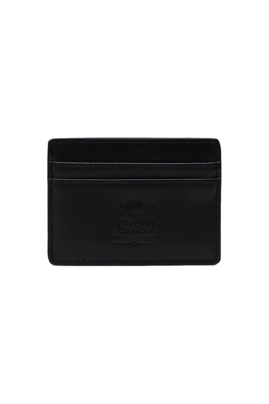 CHARLIE CARDHOLDER LEATHER Black sold by REVOLVR Menswear