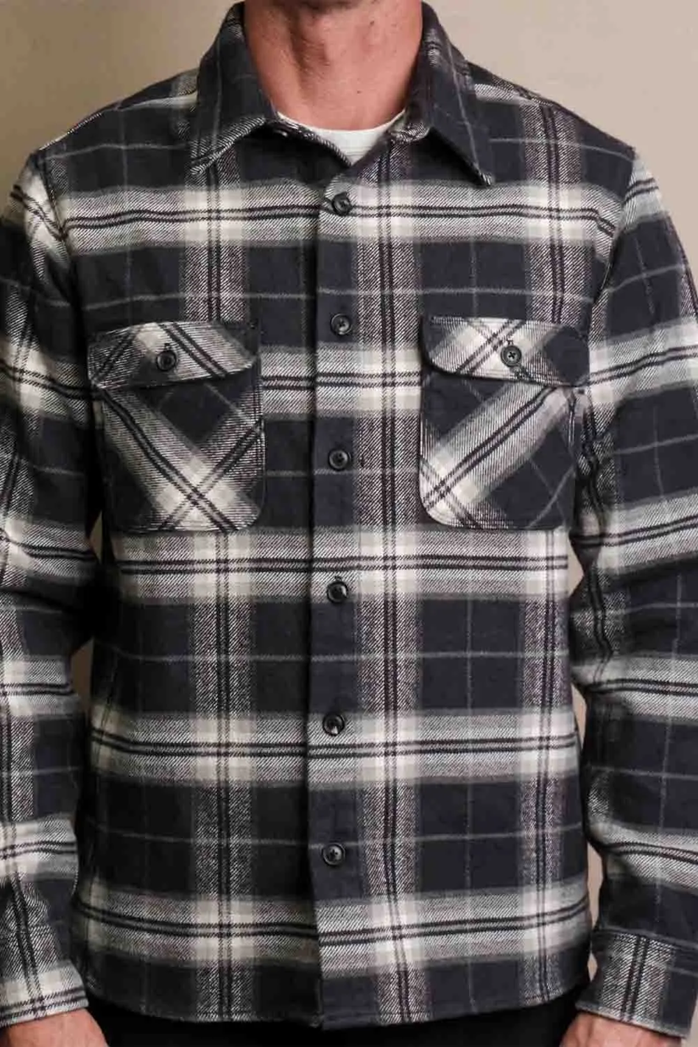 BENSON PLAID LS Midnight Navy Plaid sold by REVOLVR Menswear product image thumbnail 2