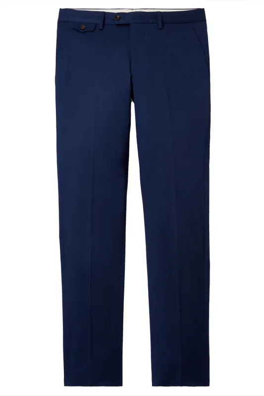 ITALIAN STRETCH COTTON SUIT PANT - ROYAL BLUE sold by REVOLVR Menswear