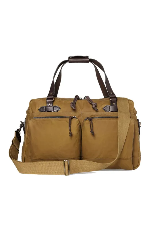 48 HOUR DUFFLE Dark Tan sold by REVOLVR Menswear