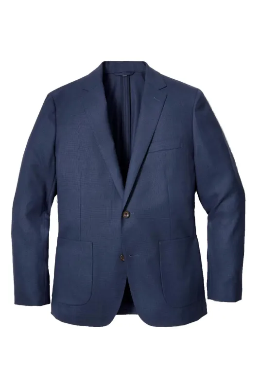 UNCONSTRUCTED WOOL BLAZER Bright Navy sold by REVOLVR Menswear