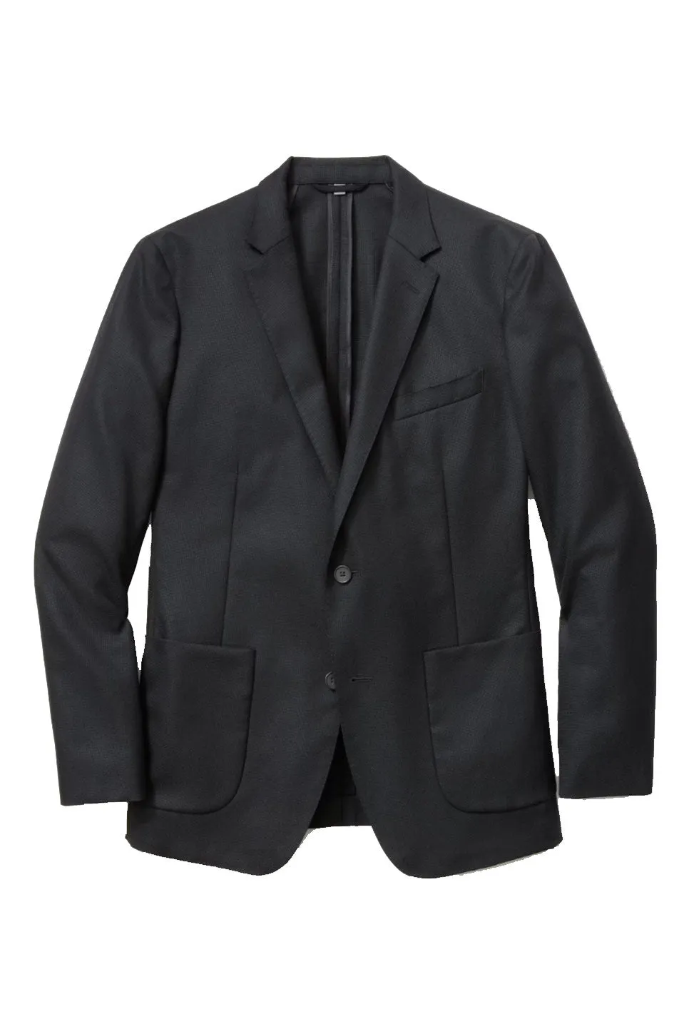 UNCONSTRUCTED WOOL BLAZER Black sold by REVOLVR Menswear