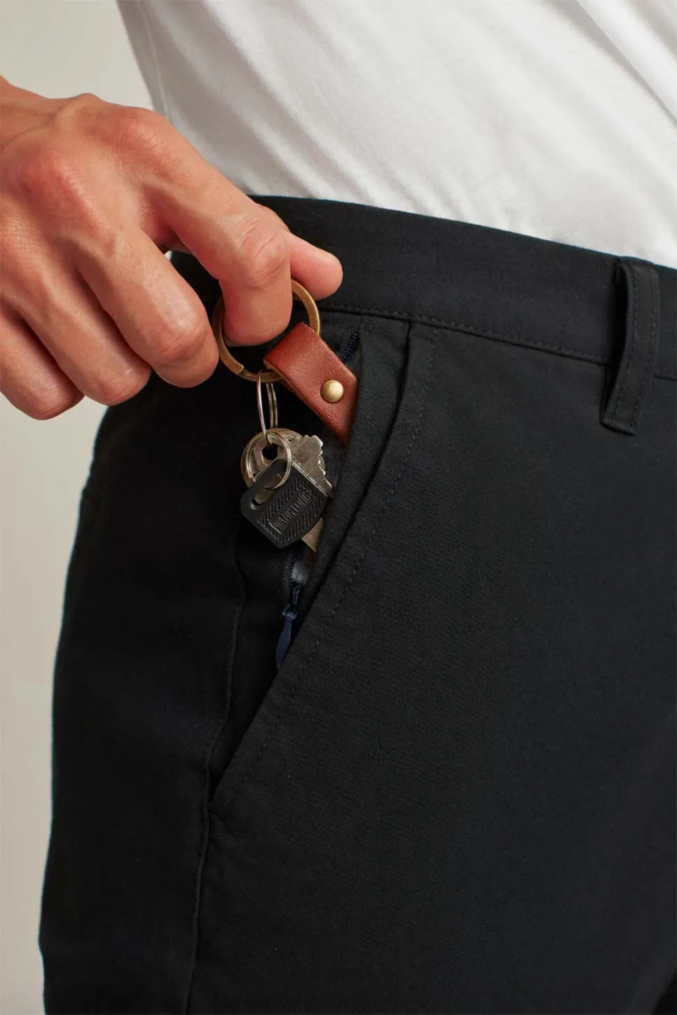 STRETCH WASHED CHINO 2.0 - BLACK sold by REVOLVR Menswear product image thumbnail 4
