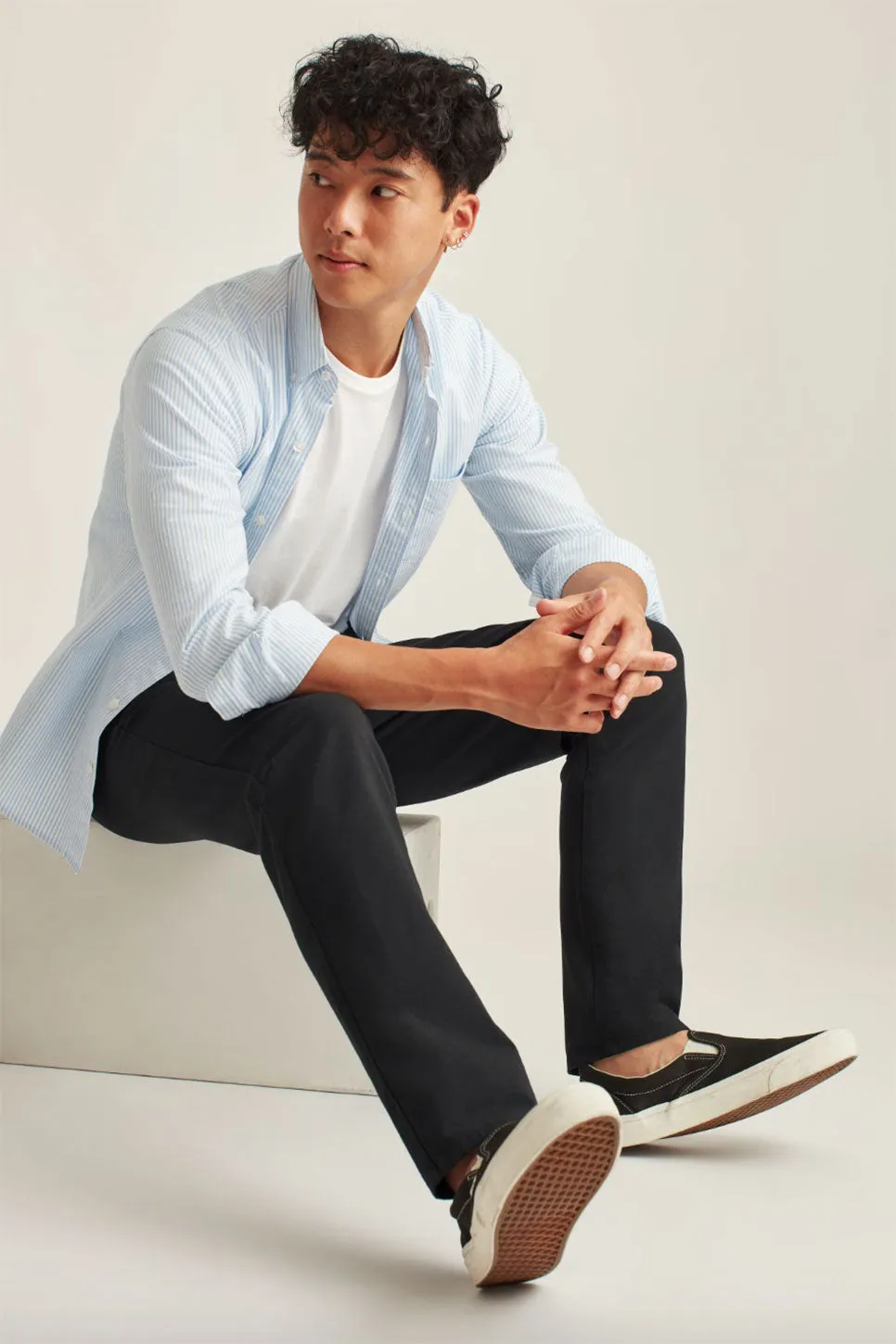 STRETCH WASHED CHINO 2.0 - BLACK sold by REVOLVR Menswear product image thumbnail 2