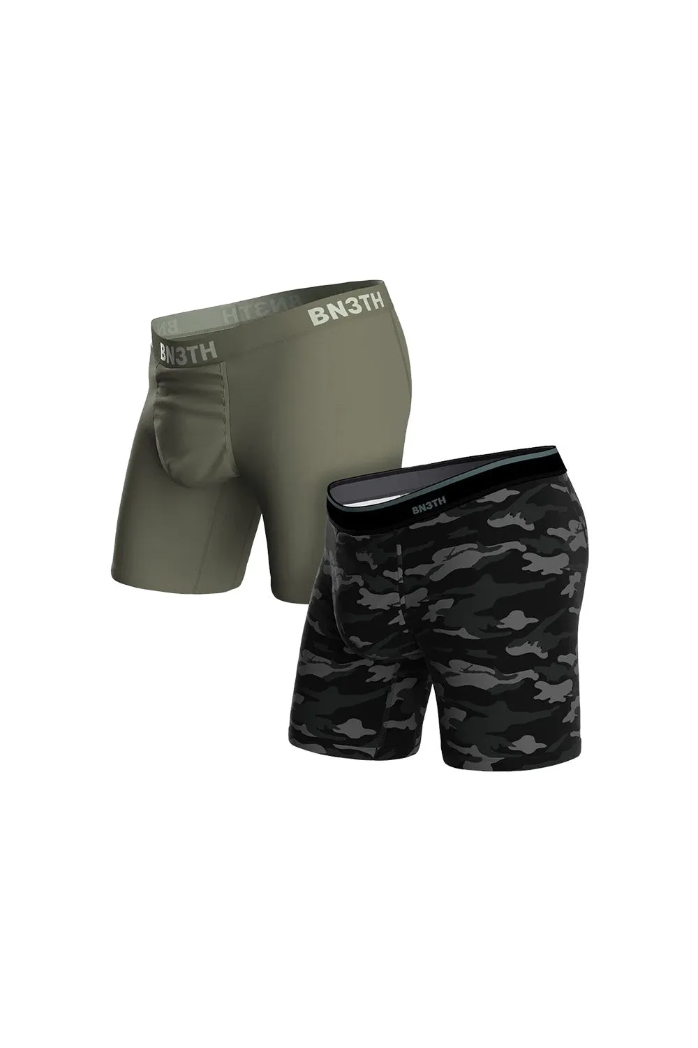 CLASSICS BOXER BRIEF 2 PACK Pine/Covert Camo sold by REVOLVR Menswear