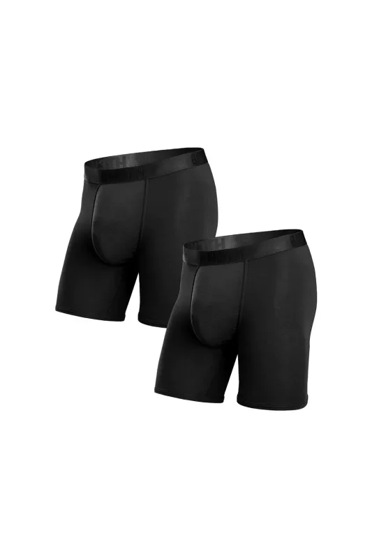 CLASSICS BOXER BRIEF 2 PACK Black/Black sold by REVOLVR Menswear