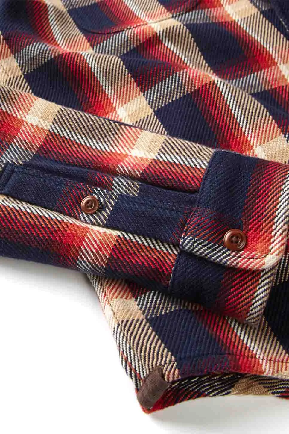 BLANKET SHIRT Marine Nostalgic Plaid sold by REVOLVR Menswear product image thumbnail 4