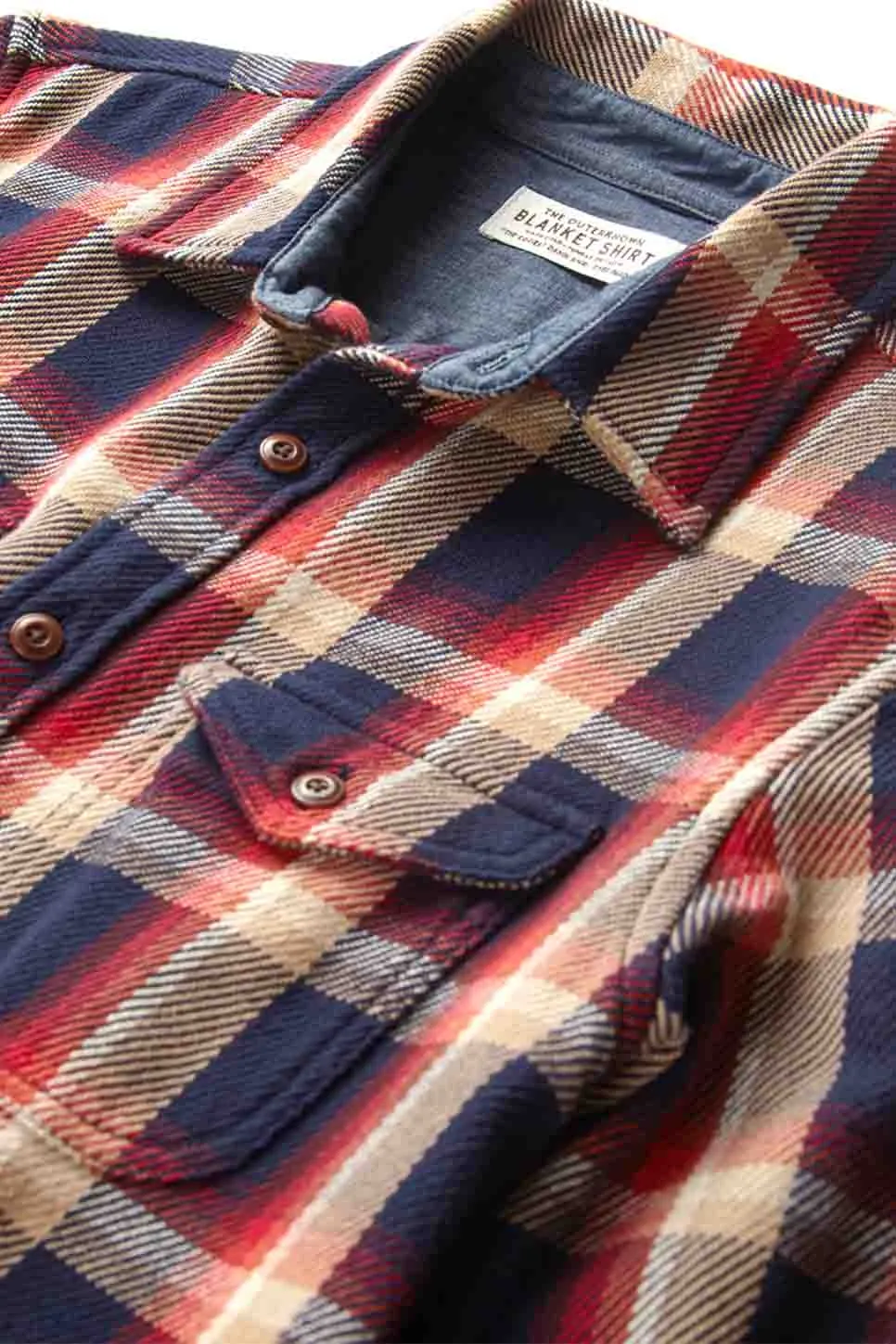 BLANKET SHIRT Marine Nostalgic Plaid sold by REVOLVR Menswear product image thumbnail 3