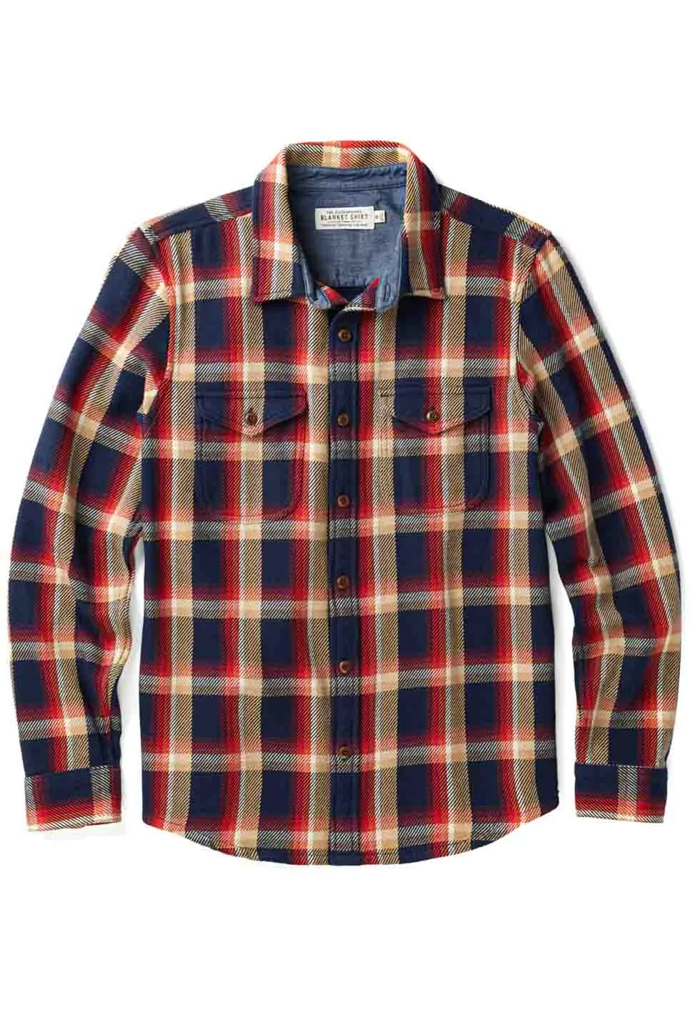 BLANKET SHIRT Marine Nostalgic Plaid sold by REVOLVR Menswear