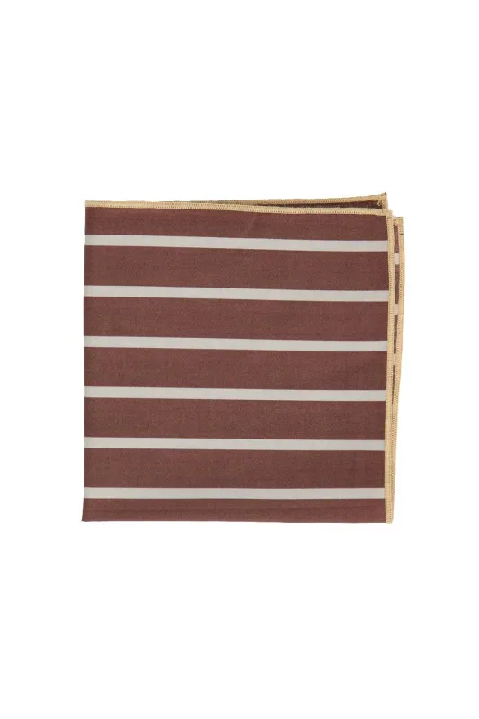 THE CAMDEN POCKET SQUARE Stripe sold by REVOLVR Menswear