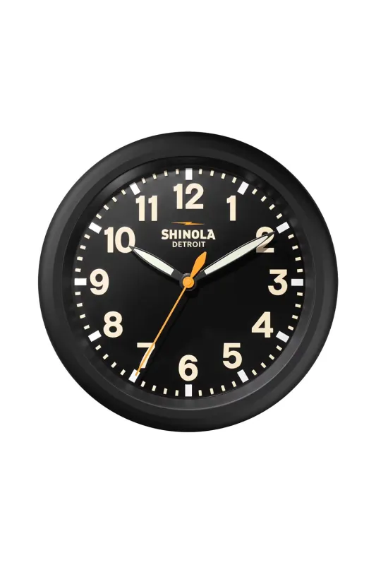 RUNWELL WALL CLOCK - BLACK/BLACK/CREAM made by Shinola