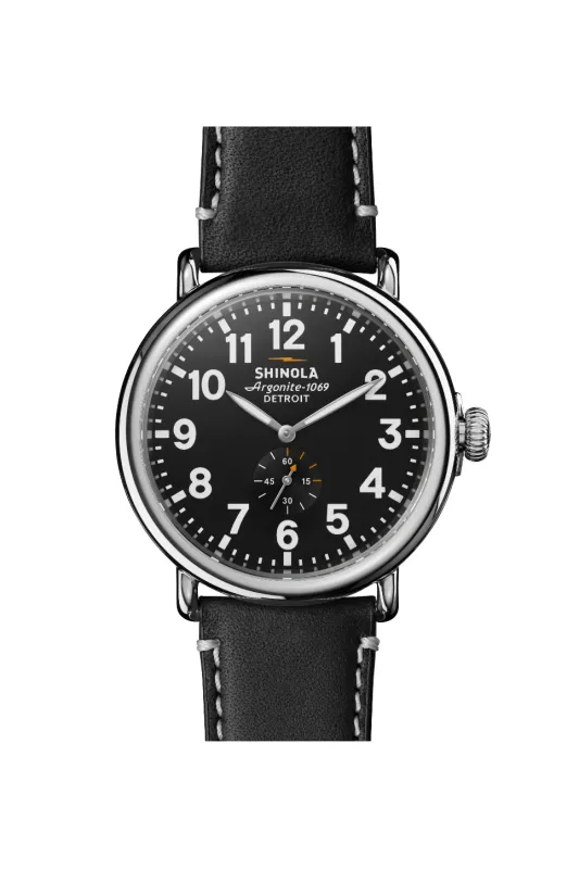 RUNWELL 47mm - BLACK/BLACK sold by REVOLVR Menswear