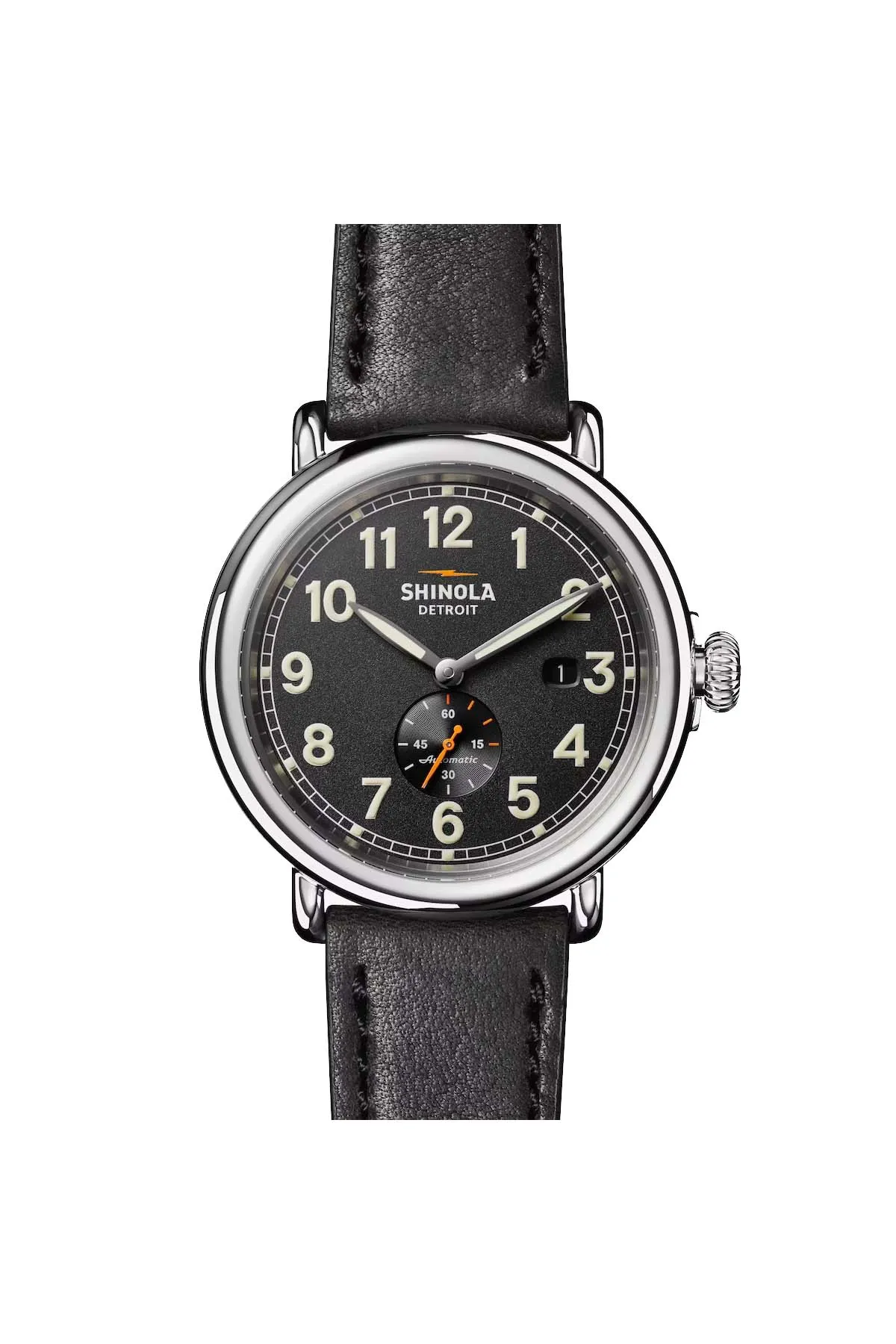 RUNWELL AUTO 45mm - BLACK/BLACK sold by REVOLVR Menswear